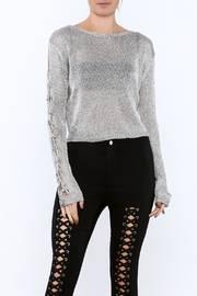  Silver Long Sleeve Top