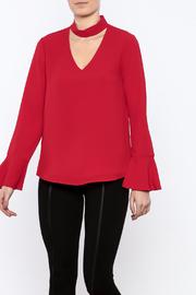  Red Long Sleeve Top