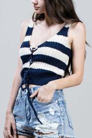  Knit Cross Top