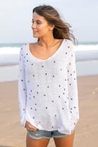  Mini Stars Shirt Tail Sweater
