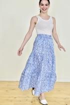  Maxi Floral Skirt