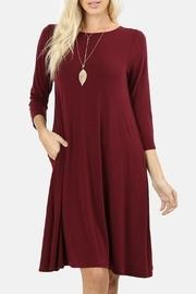  Vivian Burgundy Dress