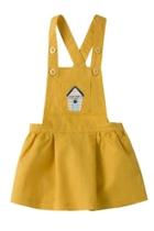  Yellow Overall Dress