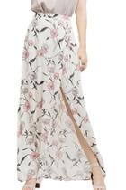  Floral Maxi Slit Skirt