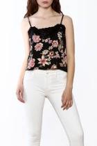  Side By Side Floral Cropped Cami