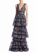  Plunging V Neckline Gown