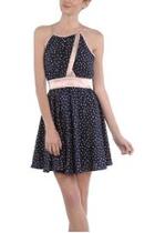  Navy Rose Dress