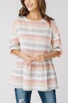  Spring Stripe Tunic