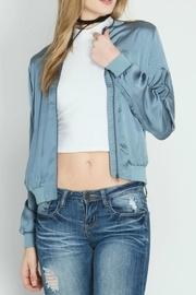  Dusty Blue Bomber Jacket