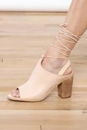  Beige Lace-up Bootie