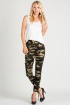  Camouflage Lace-up Leggings