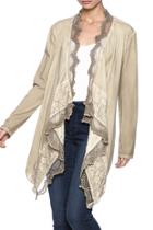  Taupe Embroidered Shrug