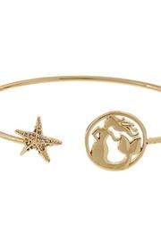  Mermaid-star Gold Cuff-bracelet