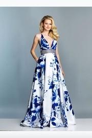  Royal Printed Gown