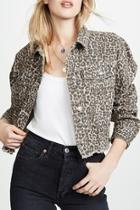  Cheetah Print Denim-jacket