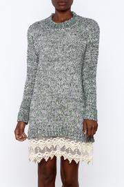  Sweater Dress With Lace