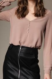  Tan Chiffon Blouse