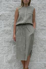  Linen Midi Dress