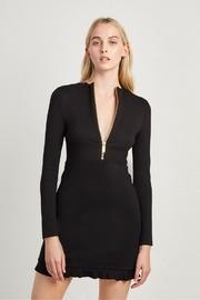  Ponte Jersey Long Sleeve Zip Dress