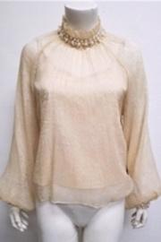  Long-sleeve Pearl Top