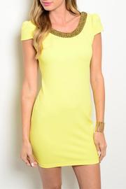  Yellow Scooped Dress
