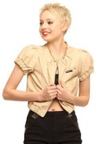  Crinkle Sleeve Jacket