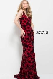  Printed Prom Gown