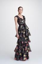  Metallic Tiered Gown