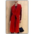  Sleeveless Red Midi Dress