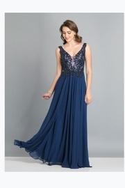  Elegant Navy Gown