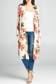 Floral Cardigan Duster