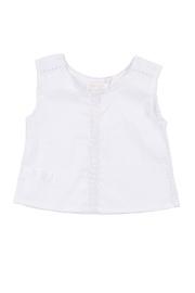  White Sleeveless Top.