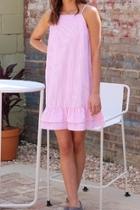  Pink Pinstripe Dress