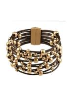  Brown Wide-beaded Bracelet