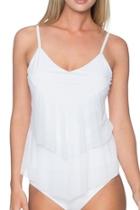  Mesh Tiered Tankini