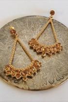  Gold Stone Earrings