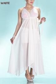  Sheer Halter Dress