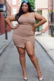  Mocha Bodycon Dress