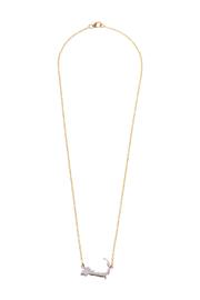  Two Toned Silhouette Necklace
