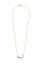  Two Toned Silhouette Necklace