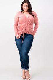  Ruched Front Boho Top