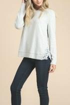  Side Embroidery Top