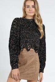 Distressed Cropped Sweater