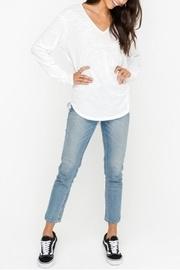  V-neck Slub Top