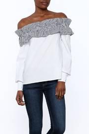  Off The Shoulder Ruffle Top