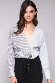 Stripe Belted Top