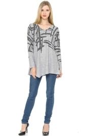  Asymmetrical V-neck Sweater