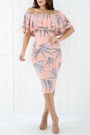 Ruffle Off-shoulder Dress