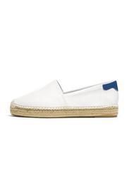 Leather Flat Espadrille