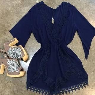 Amiya Blue Rompers